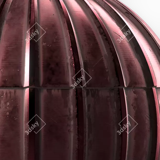 Metal Roofing Seamless PBR Texture 3D model image 3