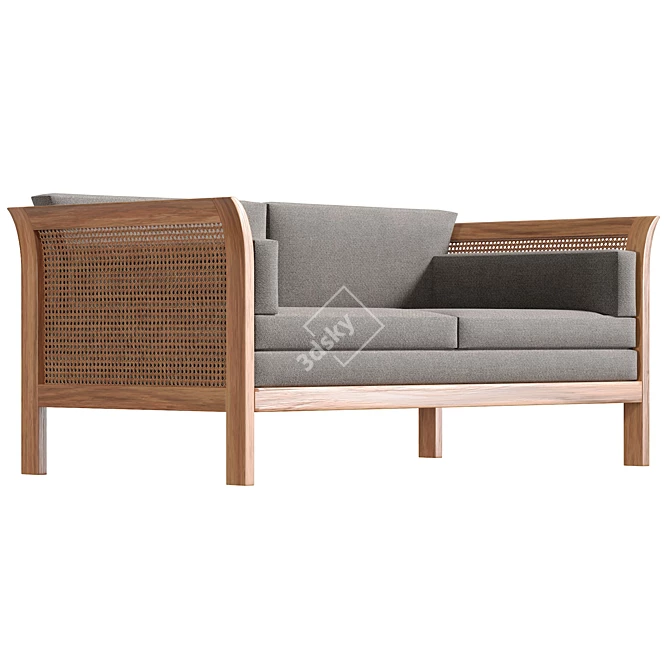 Arne Norell 2-Seater Sofa 3D model image 4