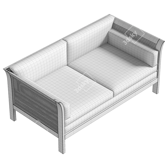 Arne Norell 2-Seater Sofa 3D model image 6