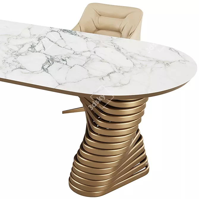  EFORMA Rotolo Desk - Kira Armchair 3D model image 2