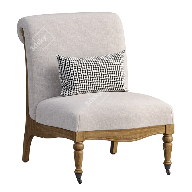 Unique 2016 Josie Accent Chair 3D model image 1