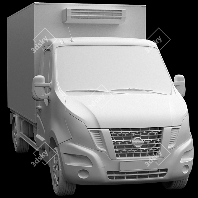 Nissan NV400 BoxTruck Commercial Chassis 3D model image 3