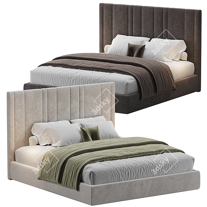 Woodland Bed Collection: Modern Design 3D model image 2