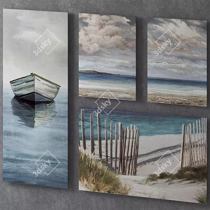 Seaside Art Collection Set | IKEA 3D model image 3