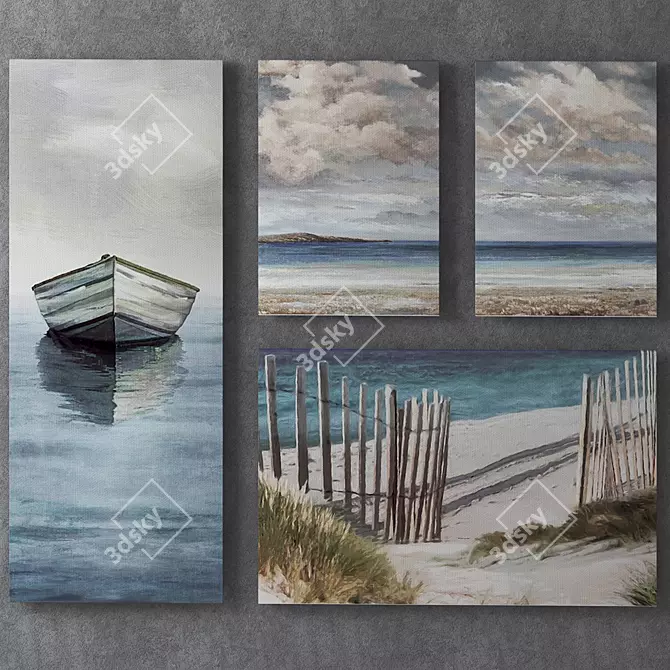 Seaside Art Collection Set | IKEA 3D model image 5