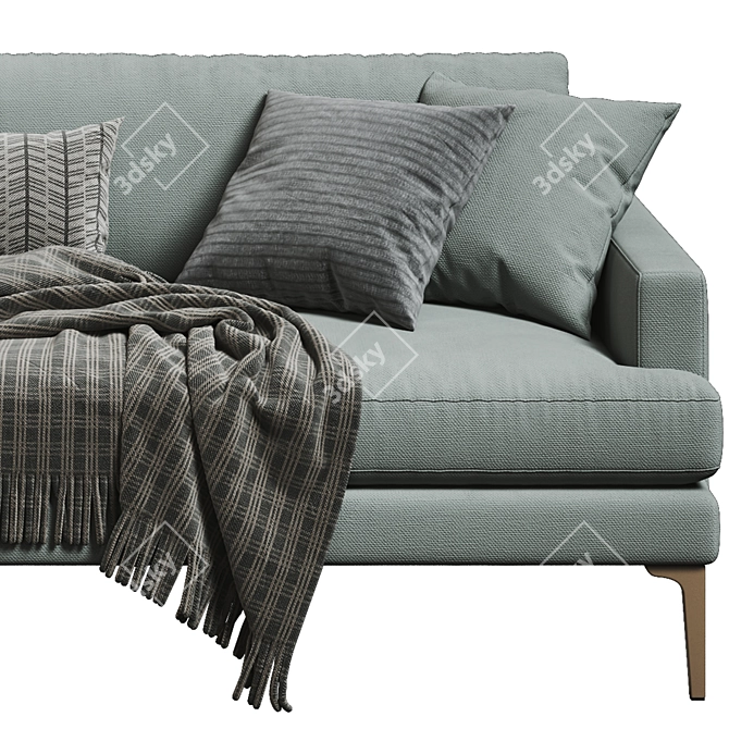 Modern Andes 2-Seat Sofa 3D model image 3