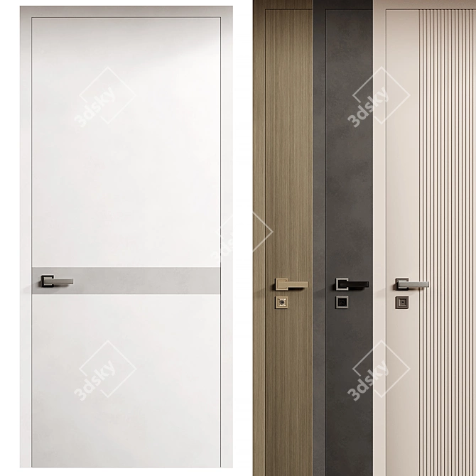 Secret Interior Doors Collection 3D model image 2