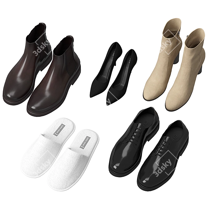 ZARA Footwear Archive Set 3D model image 1