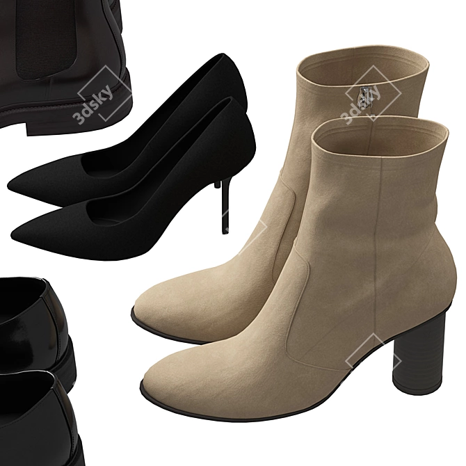 ZARA Footwear Archive Set 3D model image 4