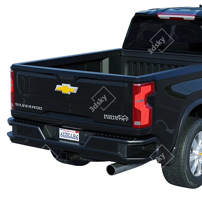 2024 Chevrolet Silverado High Country 3D model image 5