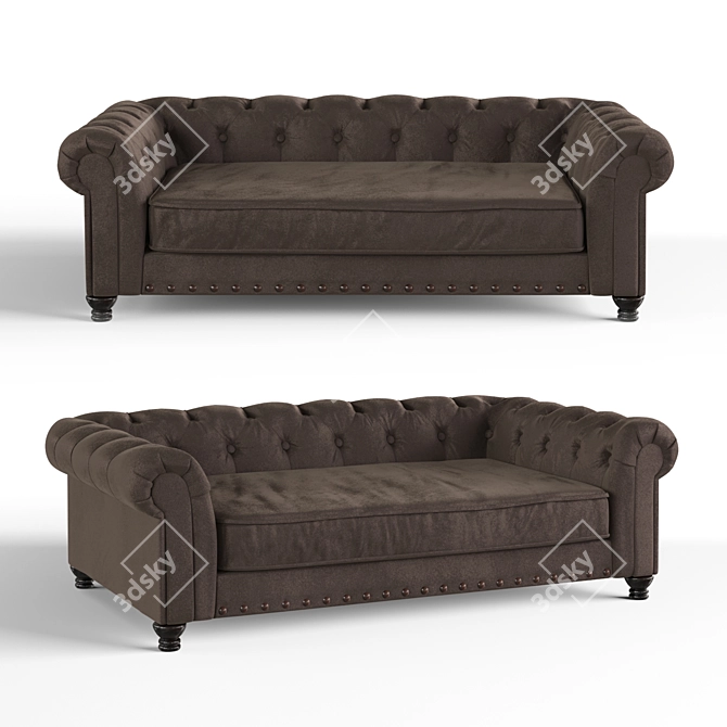 Luxury Larock Pet Sofa 3D model image 1