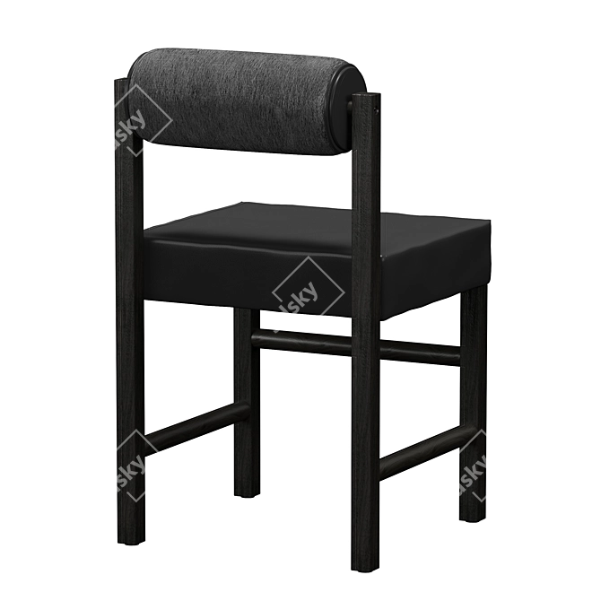 The TK Upholstered Dining Chair 3D model image 2