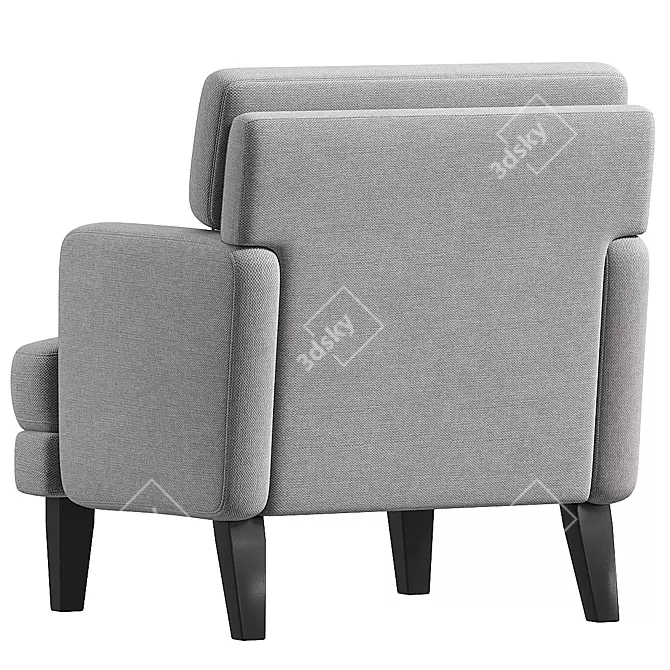  Hovik Upholstered Armchair 3Ds Max 3D model image 3