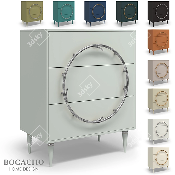 Art Color Matte Classic Comod 3D model image 1