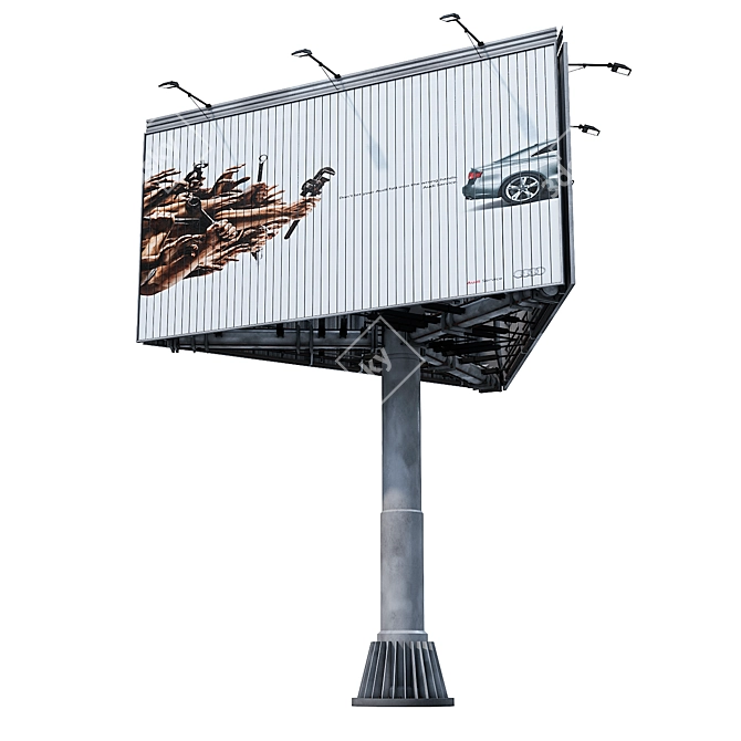 Detailed Low-Poly Billboards 3D model image 7