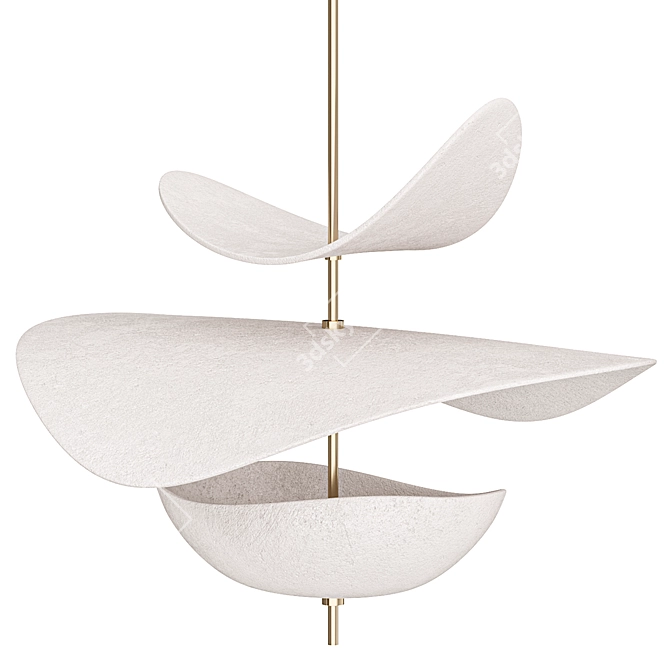 Modern Geometric Pendant Lamp Design 3D model image 2