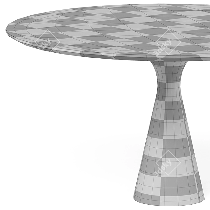 Kreoo Torre Maxi Stone Table 3D model image 3