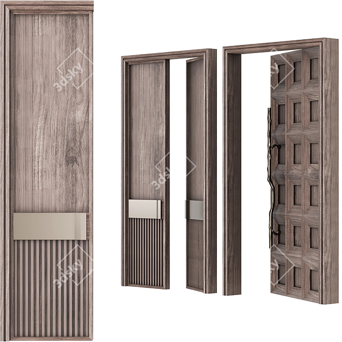 Ready-to-Use Door Collection 13 3D model image 2