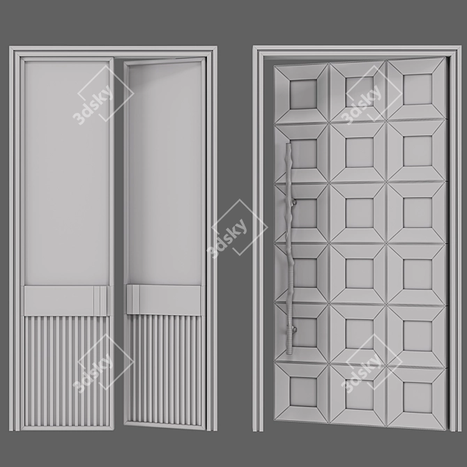 Ready-to-Use Door Collection 13 3D model image 5