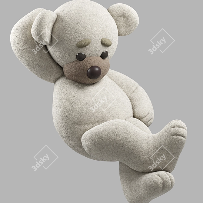 Title: Chill Bear Soft Toy 3D model image 2