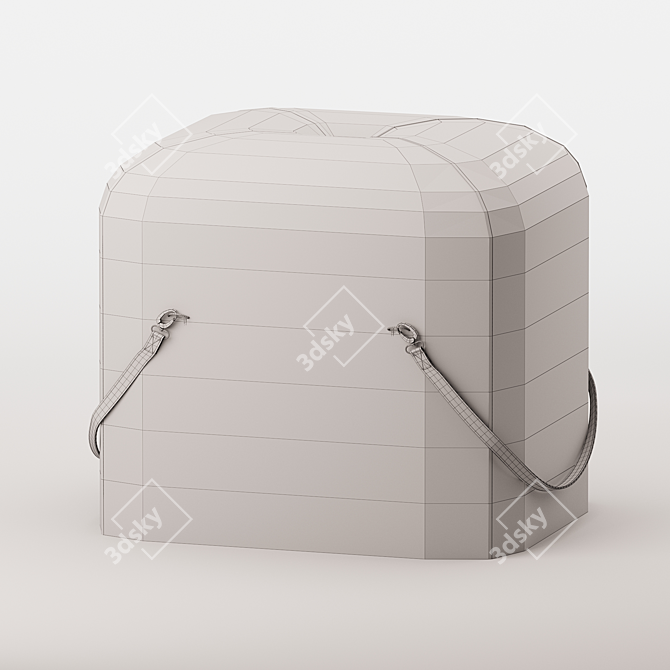 Elegant 3D Ottoman Design 3D model image 4