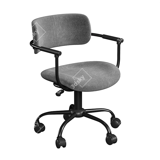 Marsi Textile Dark Grey Office Chair 3D model image 1