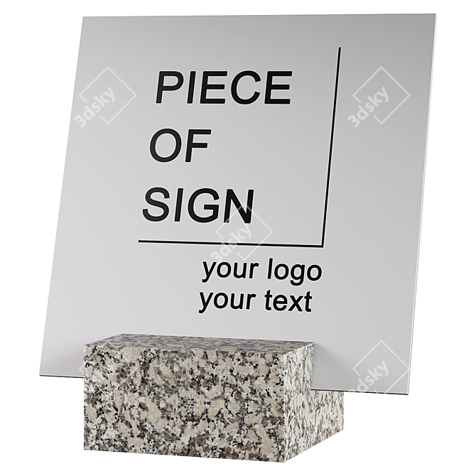 Customizable Display Signs 3D model image 4