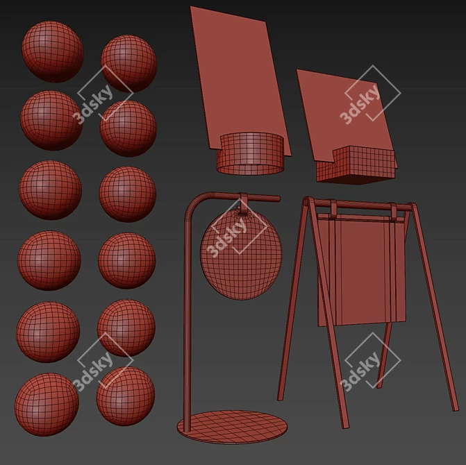 Customizable Display Signs 3D model image 6