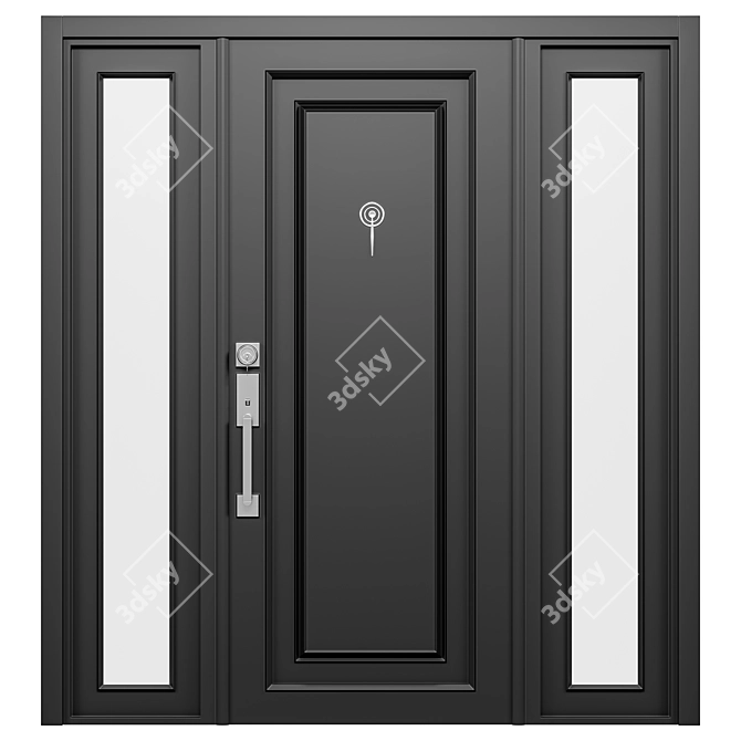 Modern Exterior Door Visualization 3D model image 3