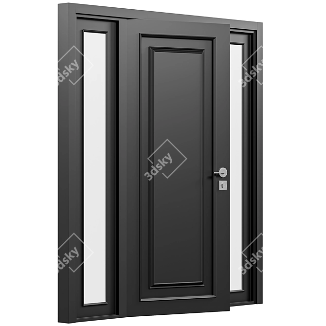 Modern Exterior Door Visualization 3D model image 4