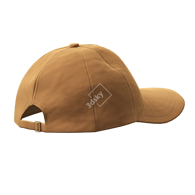 Copper Basic Twill Cap: ZARA 3D model image 2