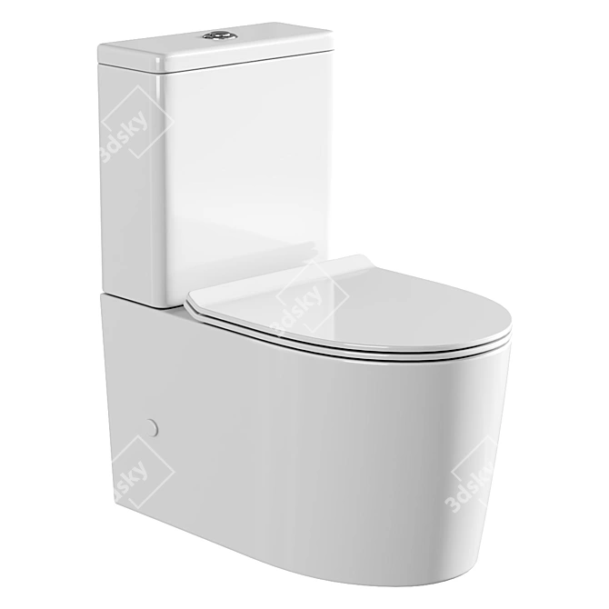 AQUAme AQM1001 Compact Water Closet 3D model image 1