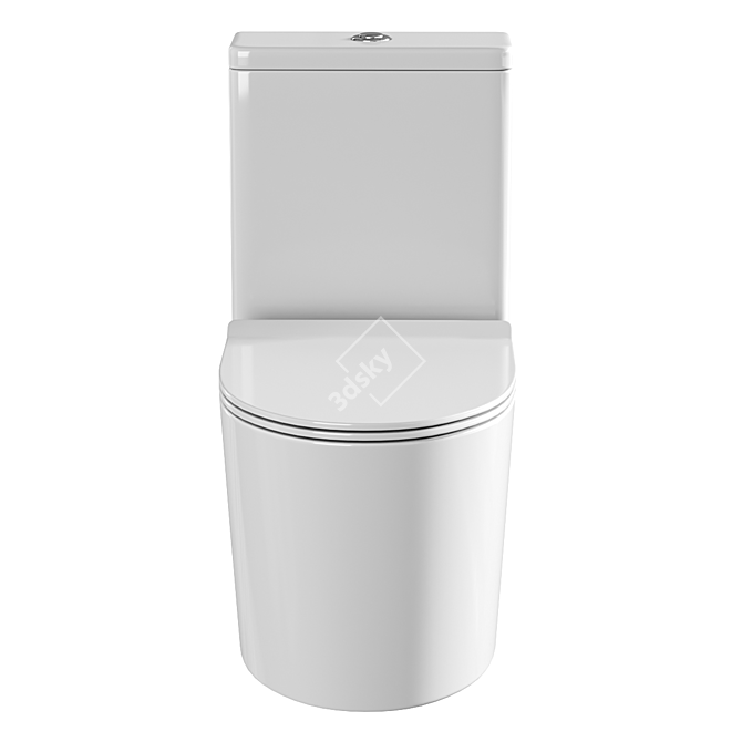 AQUAme AQM1001 Compact Water Closet 3D model image 2