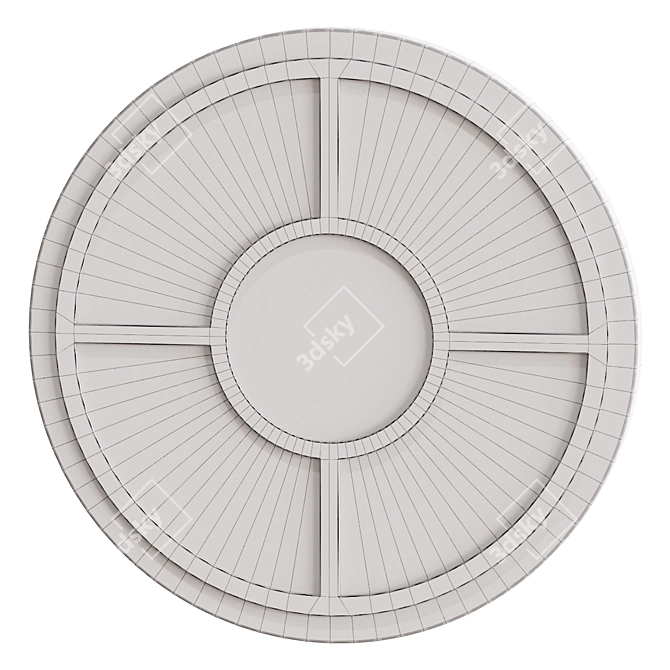 Round Mirror 70x70 cm Circular 3D model image 2