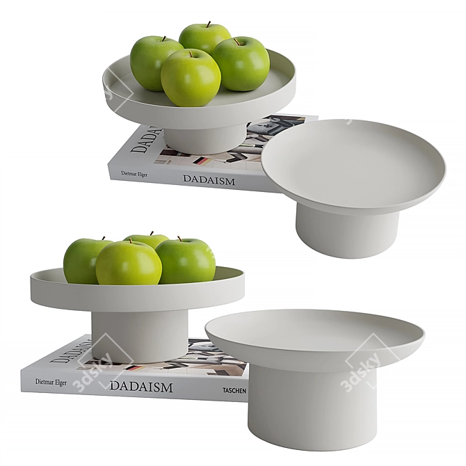 Elegant Decor Tray Set 3D model image 1