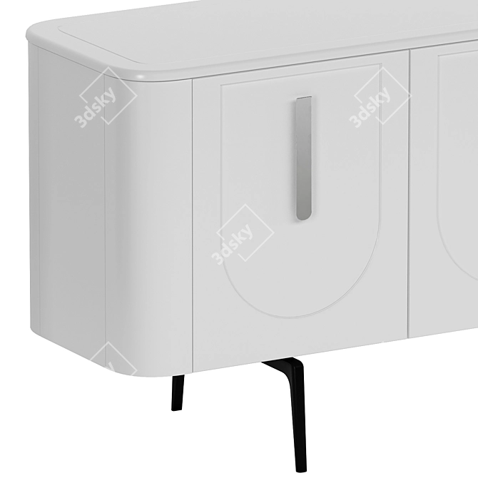 Modern Milas TV Stand Wall 3D model image 3