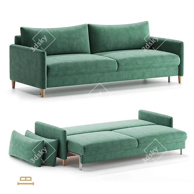 OM Milan Sofa Bed 3D model image 1