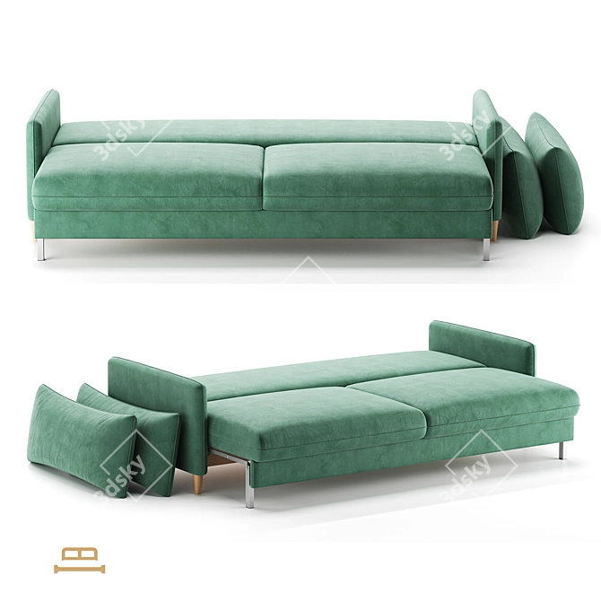 OM Milan Sofa Bed 3D model image 3