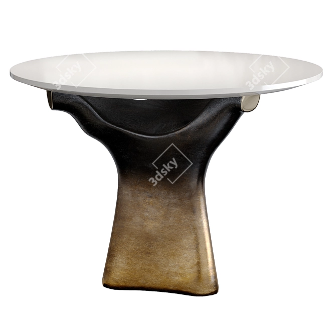 Artisan Patina Bronze Hwange Table 3D model image 2