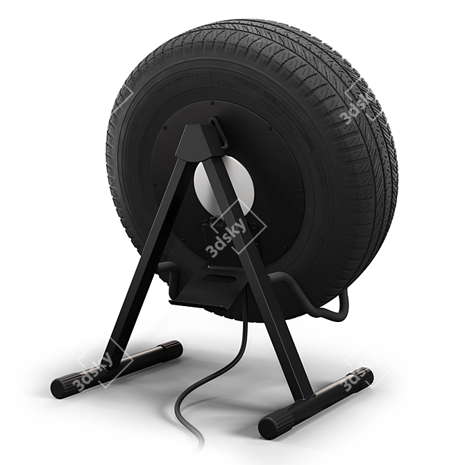 Eco-Tire Speaker: Upcycled Sound System 3D model image 2