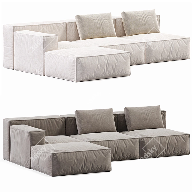 Tuodivano Chento Loft Sofa: Modern Elegance 3D model image 5