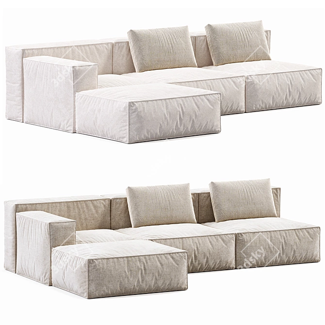 Tuodivano Chento Loft Sofa: Modern Elegance 3D model image 3