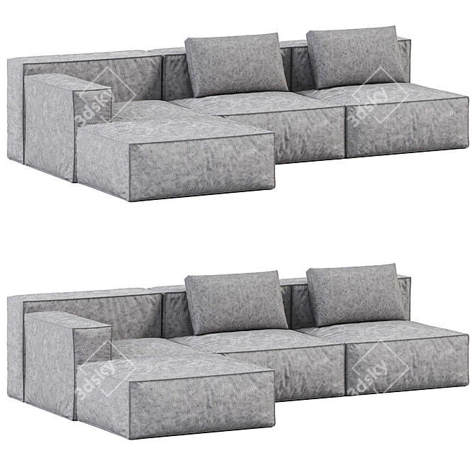 Tuodivano Chento Loft Sofa: Modern Elegance 3D model image 4