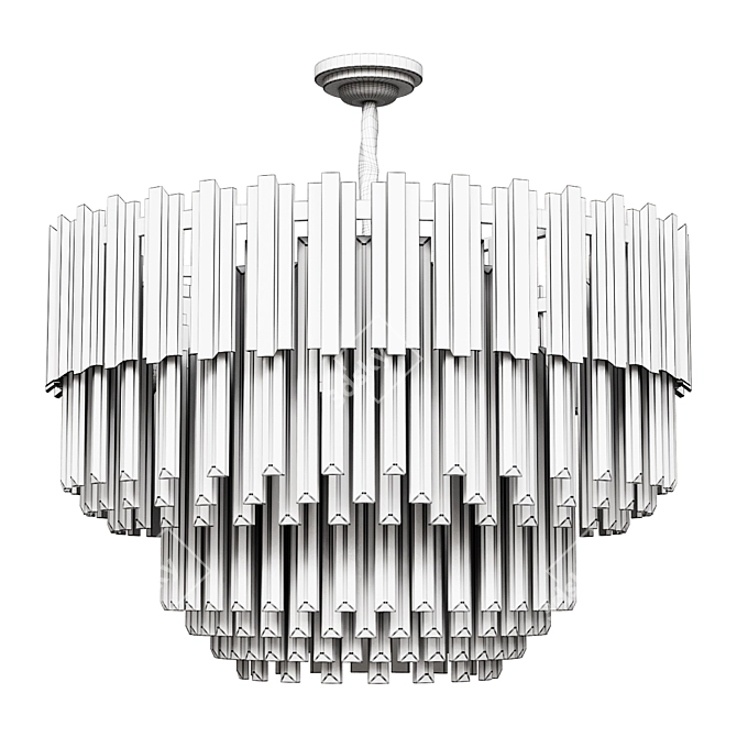 Modern Pendant Chandelier Lighting Fixture 3D model image 2