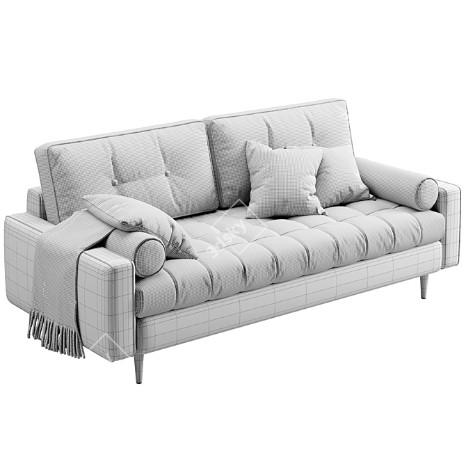 Luxurious Siteno Sofa Set 3D model image 6