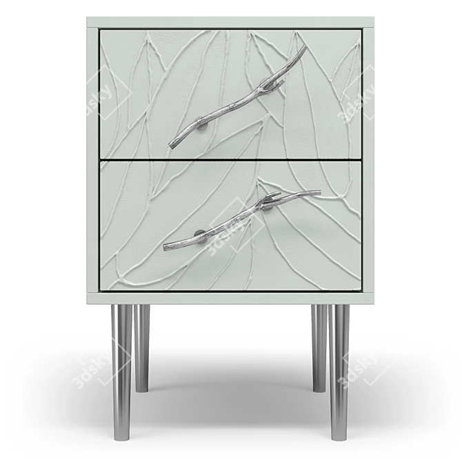 Art Kolor Leaves Style Cabinet 3D model image 2