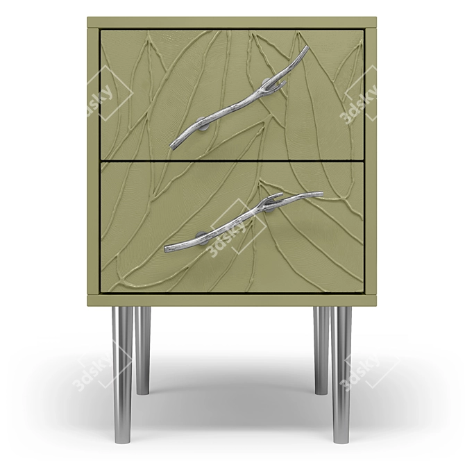 Art Kolor Leaves Style Cabinet 3D model image 4