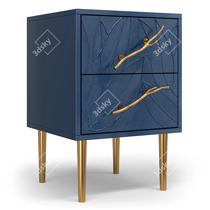 Art Kolor Leaves Style Cabinet 3D model image 6