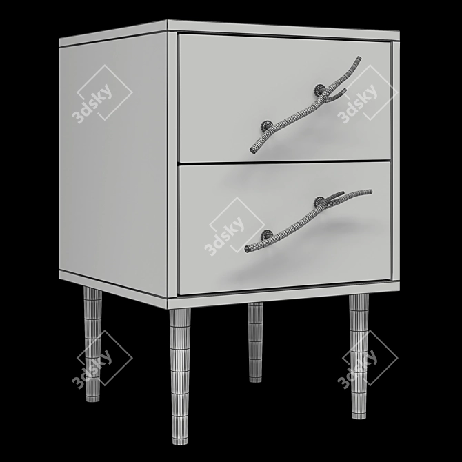 Art Kolor Leaves Style Cabinet 3D model image 7