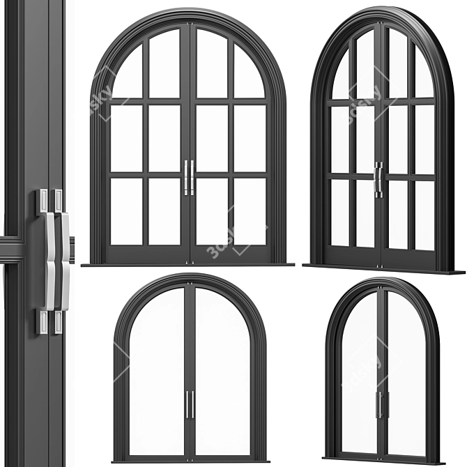 Title: Classic Window Collection for 3dsMax 3D model image 1